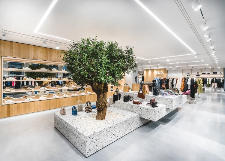 árbol artificial ignífugo en ropa END